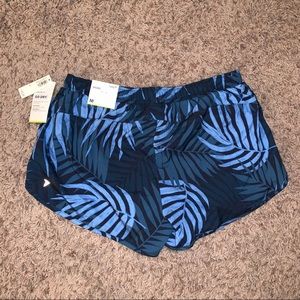 Blue Floral Running Shorts